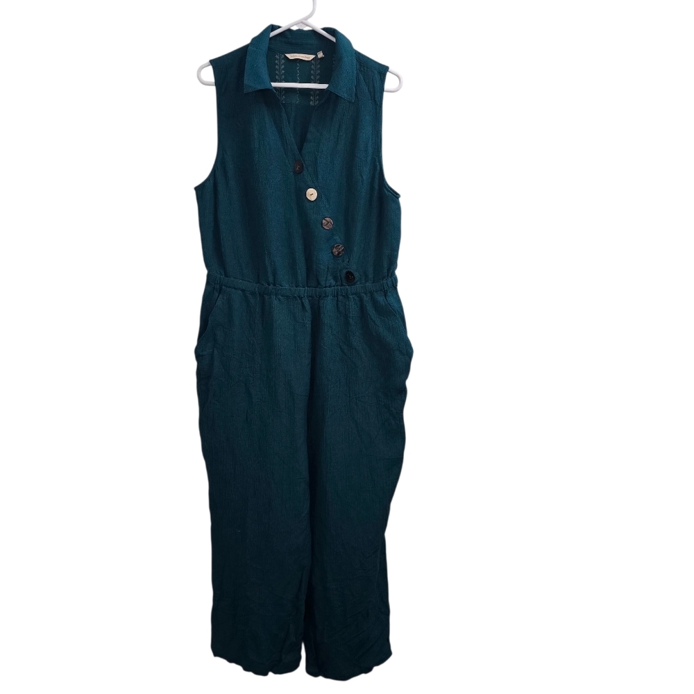 Soft Surroundings Women’s Rio Jumpsuit Spruce Green Size PXL